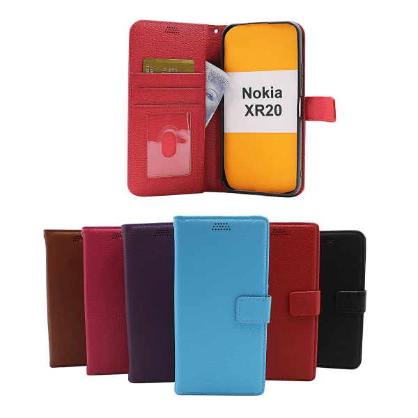 New Standcase Wallet Nokia XR20 Ljusblå