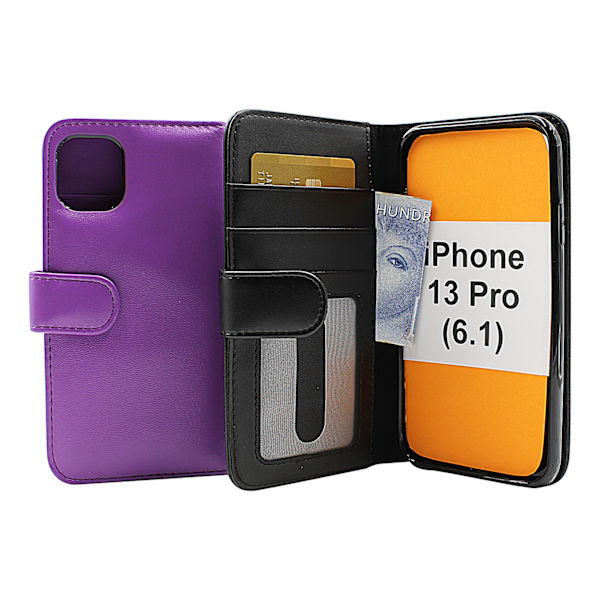 Skimblocker Plånboksfodral iPhone 13 Pro (6.1) Svart