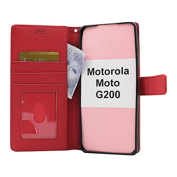 New Standcase Wallet Motorola Moto G200 Lila