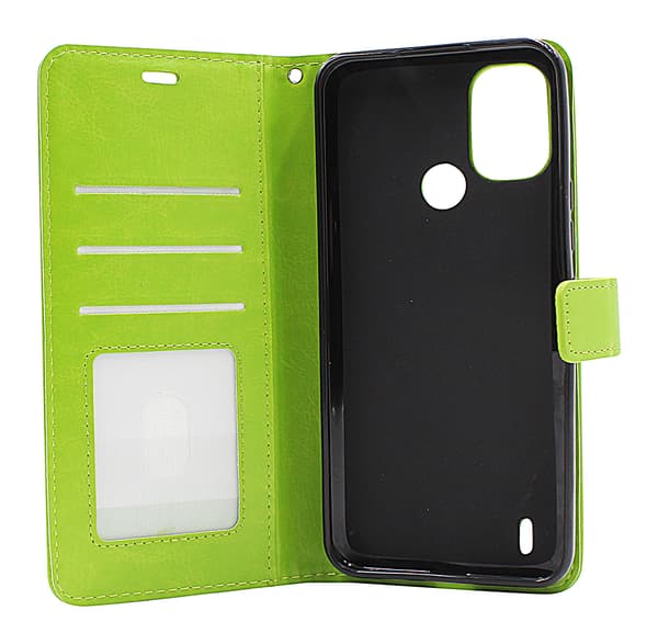 Crazy Horse Wallet Nokia C21 Plus Turkos
