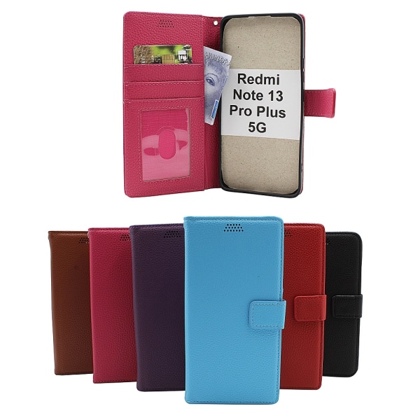 New Standcase Wallet Xiaomi Redmi Note 13 Pro+ 5G Lila
