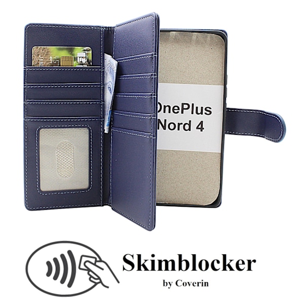 Skimblocker OnePlus Nord 4 5G XL Magnet Plånboksfodral Svart