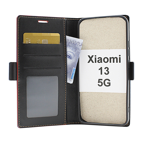 Lyx Standcase Wallet Xiaomi 13 5G Svart