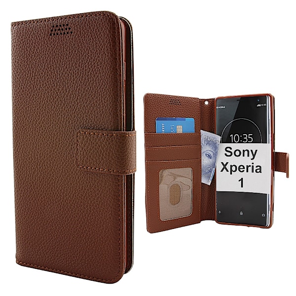 New Standcase Wallet Sony Xperia 1 (J9110) Brun