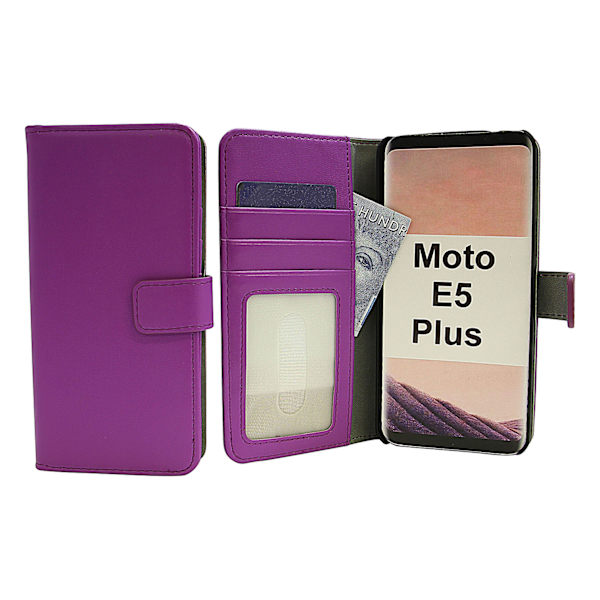 Skimblocker Magnet Wallet Motorola Moto E5 Plus Lila