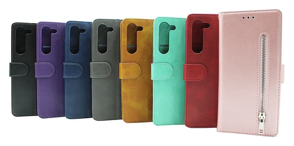 Zipper Standcase Wallet Samsung Galaxy S23 Plus 5G Svart