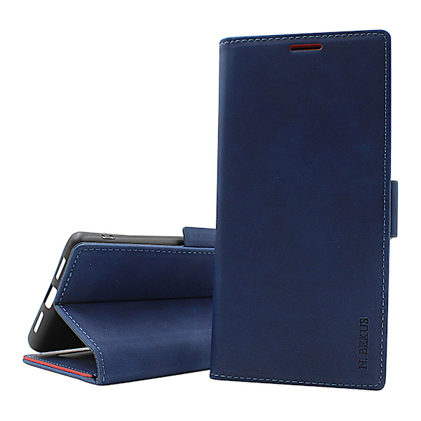 Lyx Standcase Wallet Nokia C21 Plus Marinblå