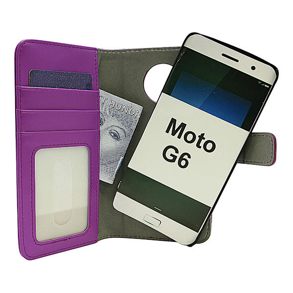 Magnet Wallet Motorola Moto G6 Lila