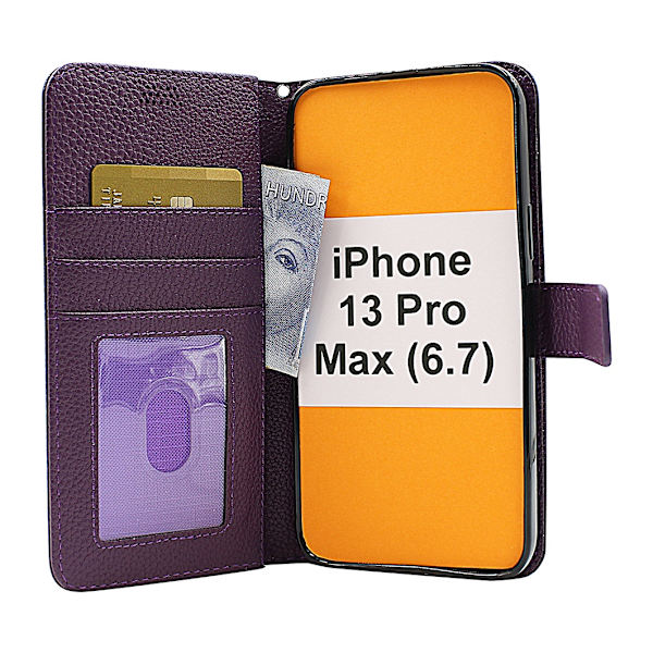 New Standcase Wallet iPhone 13 Pro Max (6.7) Svart