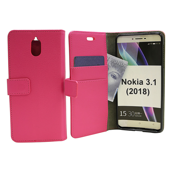Standcase Wallet Nokia 3.1 (2018) Hotpink