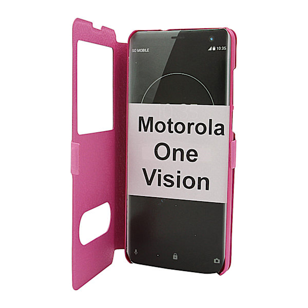 Flipcase Motorola One Vision Hotpink