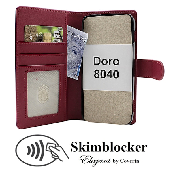 Skimblocker Doro 8040 Plånboksfodral Lila