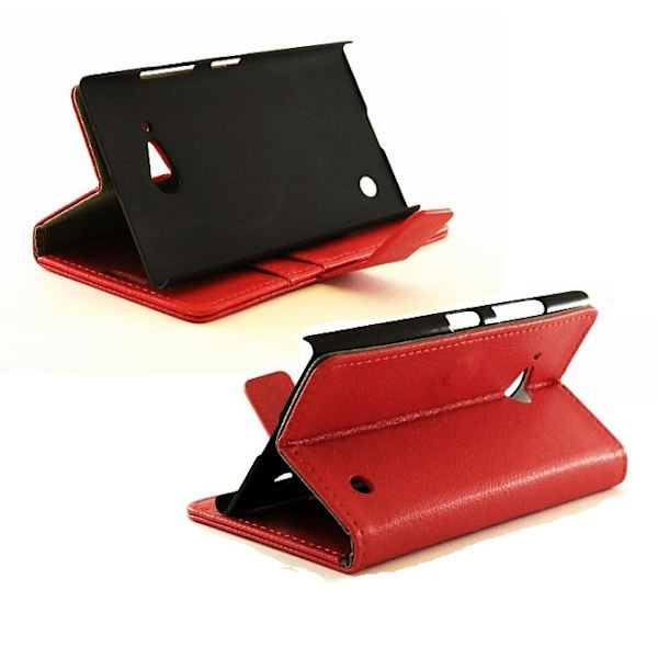Standcase wallet Nokia Lumia 735 Röd