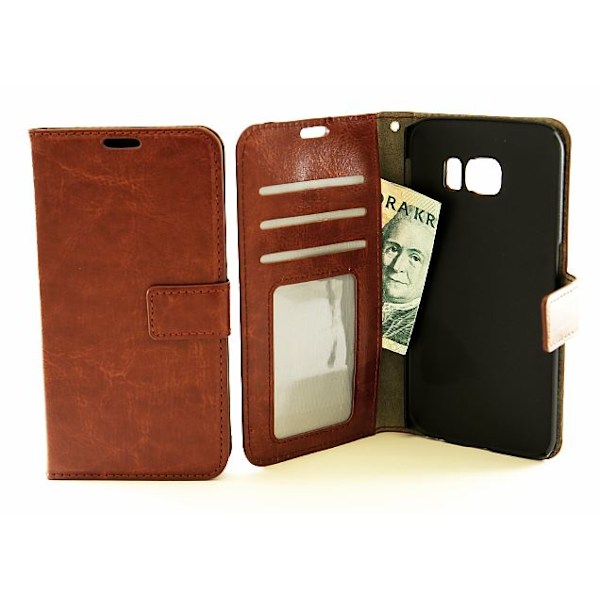 Crazy Horse wallet Samsung Galaxy S6 Edge (G925F) Brun