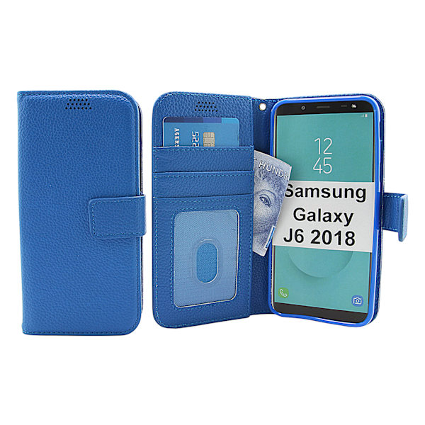 Standcase Wallet Samsung Galaxy J6 2018 (J600FN/DS) Blå