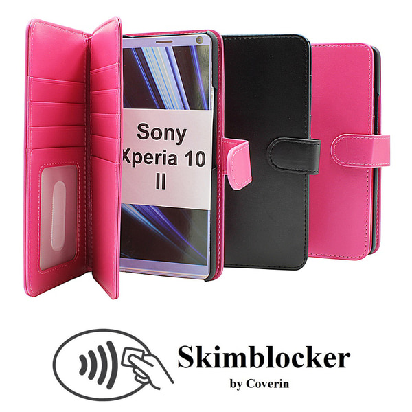 Skimblocker XL Magnet Wallet  Sony Xperia 10 II (XQ-AU51) Svart