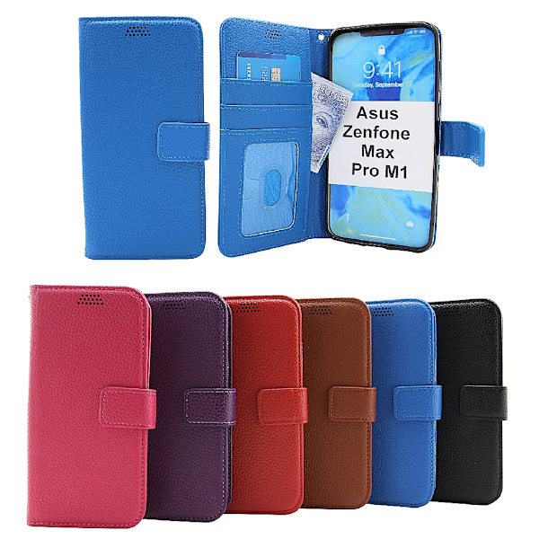 New Standcase Wallet Asus Zenfone Max Pro M1 (ZB602KL) Röd