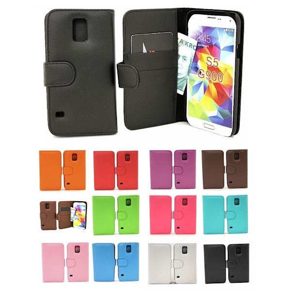 Plånboksfodral Samsung Galaxy S5 / S5 Neo (G900F / G903F) Vit