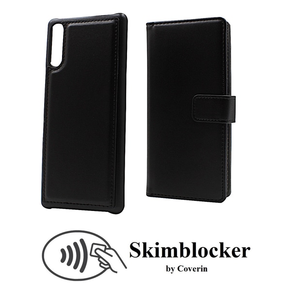 Skimblocker Magnet Wallet Sony Xperia L4 Lila