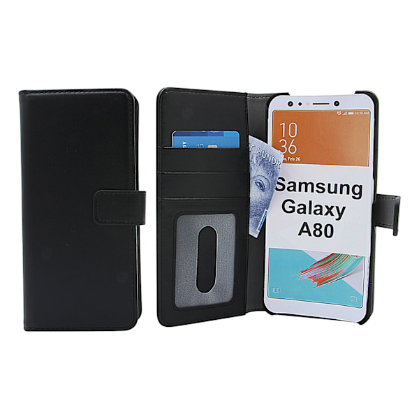 Skimblocker Magnet Wallet Samsung Galaxy A80 (A805F/DS) Svart