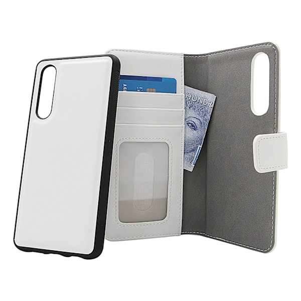 Skimblocker Magnet Wallet Huawei P30 Vit
