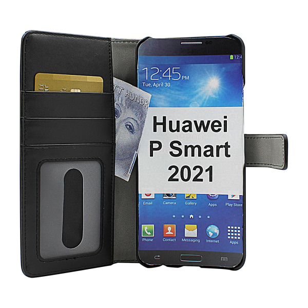 Skimblocker Magnet Fodral Huawei P Smart 2021 Svart