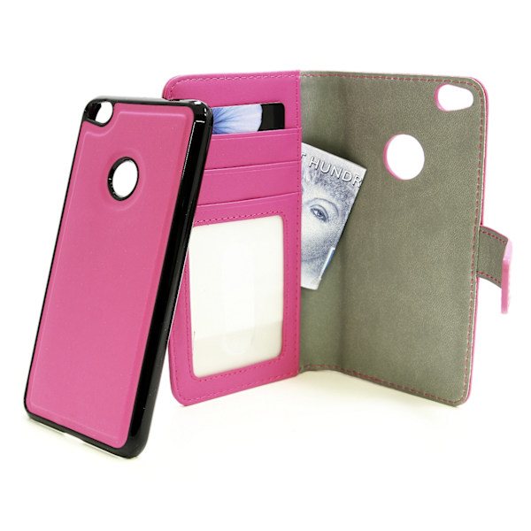 Magnet Wallet Huawei Honor 8 Lite Hotpink