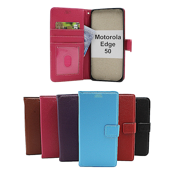 New Standcase Wallet Motorola Edge 50 Brun