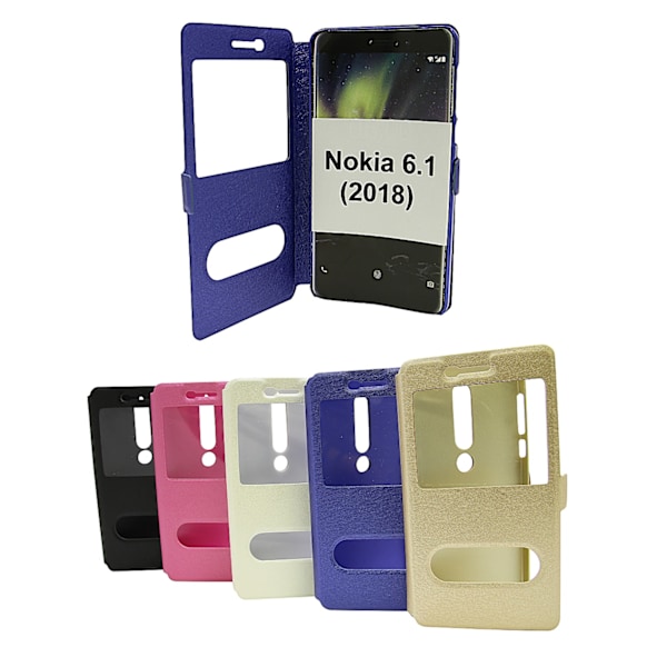 Flipcase Nokia 6 (2018) Svart