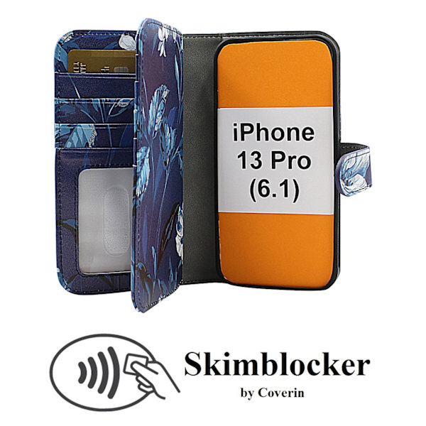 Skimblocker XL Magnet Designwallet iPhone 13 Pro (6.1)