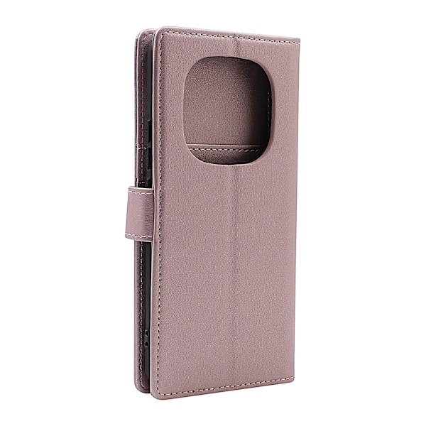 Skimblocker Xiaomi Redmi Note 14 Pro/14 Pro+ Plånboksfodral Brun