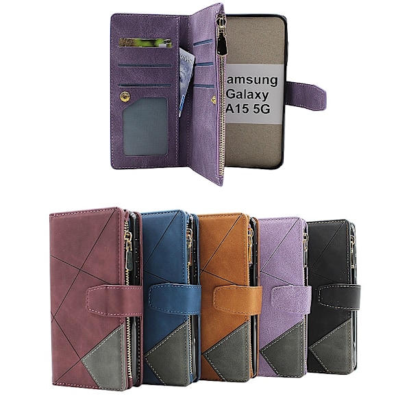 XL Standcase Lyxfodral Samsung Galaxy A15 5G Brun