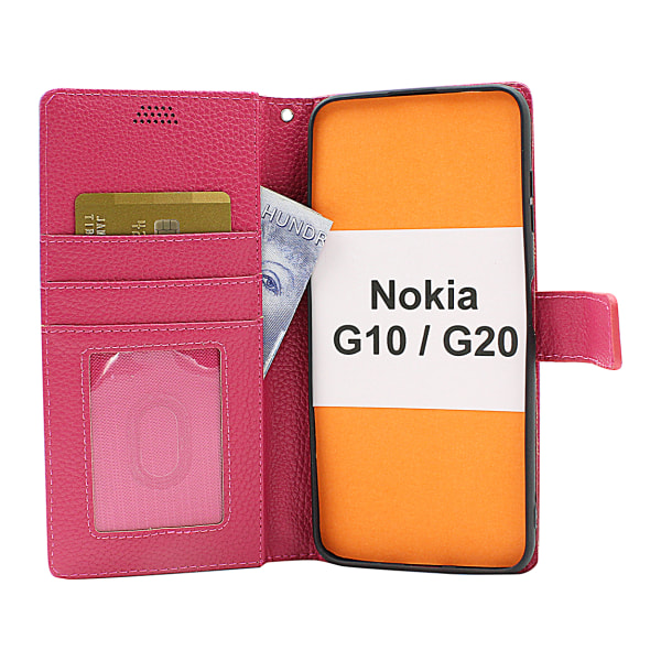 New Standcase Wallet Nokia G10 / G20 Svart