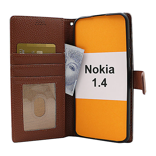 New Standcase Wallet Nokia 1.4 Brun