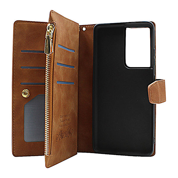 XL Standcase Lyxfodral Samsung Galaxy S21 Ultra 5G (G998B) Svart