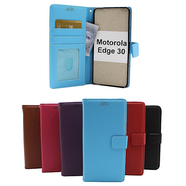 New Standcase Wallet Motorola Edge 30 Brun