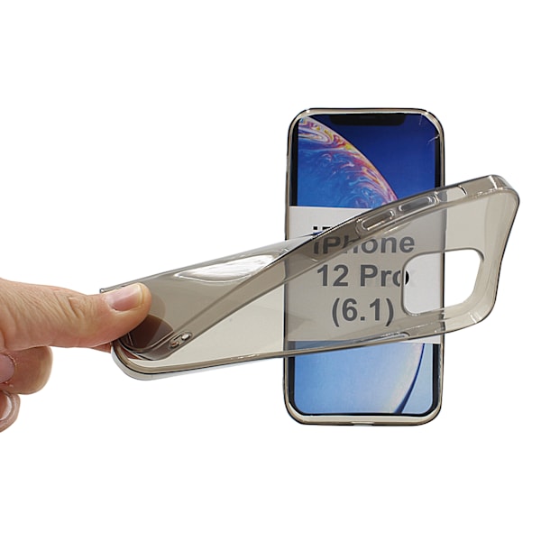 Ultra Thin TPU skal iPhone 12 Pro (6.1) (Grå)