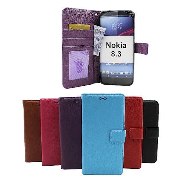New Standcase Wallet Nokia 8.3 Svart