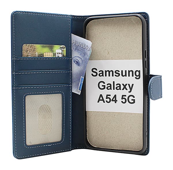 Skimblocker Samsung Galaxy A54 5G Plånboksfodral Brandy