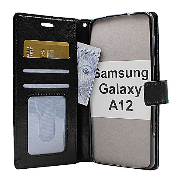 Crazy Horse Wallet Samsung Galaxy A12 (A125F/DS) Grön