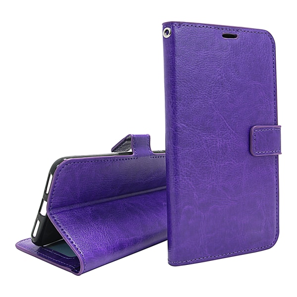 Crazy Horse Wallet Motorola Moto G24 Power Lila