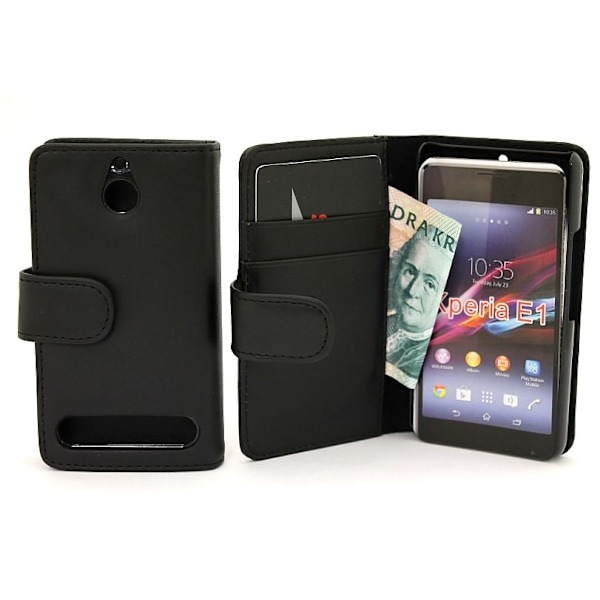 Plånboksfodral Sony Xperia E1 (D2005) Svart