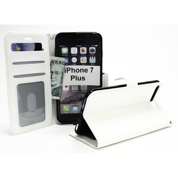 Crazy Horse Wallet iPhone 7 Plus Vit