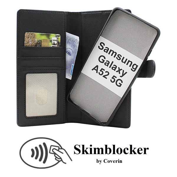 Skimblocker Galaxy A52 5G / A52s 5G Magnet Plånboksfodral