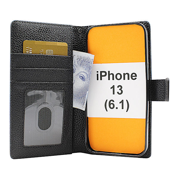 New Standcase Wallet iPhone 13 (6.1) Hotpink