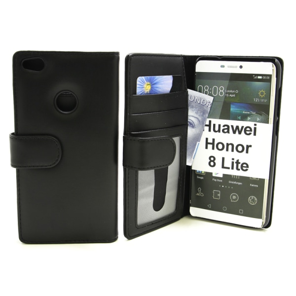 Plånboksfodral Huawei Honor 8 Lite Svart