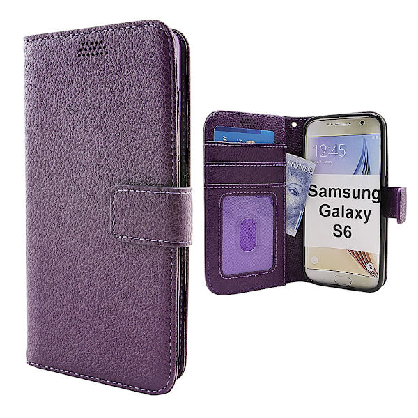 New Standcase Wallet Samsung Galaxy S6 (SM-G920F) Lila