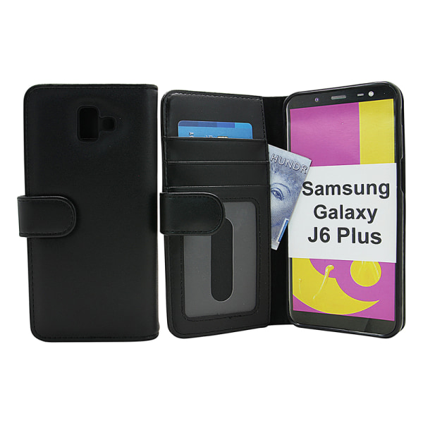 Skimblocker Plånboksfodral Samsung Galaxy J6 Plus (J610FN) Hotpink