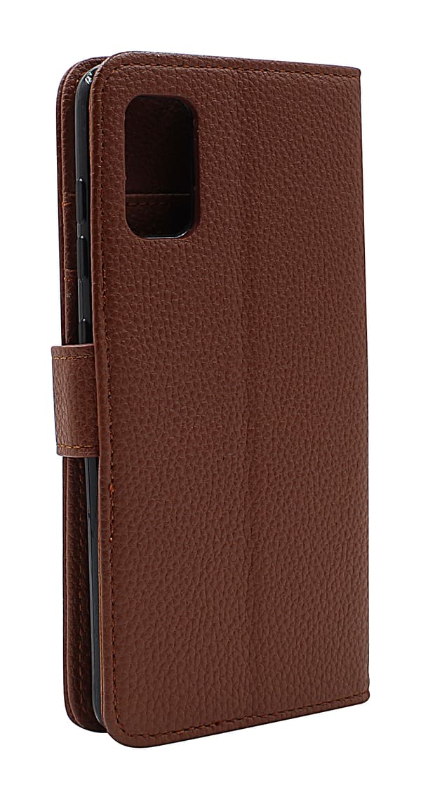 New Standcase Wallet Samsung Galaxy A41 Brun