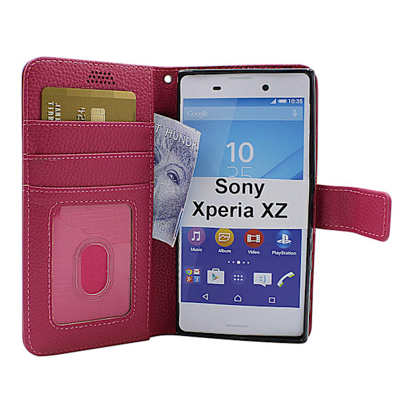 New Standcase Wallet Sony Xperia XZ / XZs  (F8331/G8231) Svart
